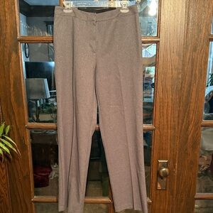 Sag Harbor Womens Gray Straight Leg Dress Pants Elastic Back Size 8 H53103KH